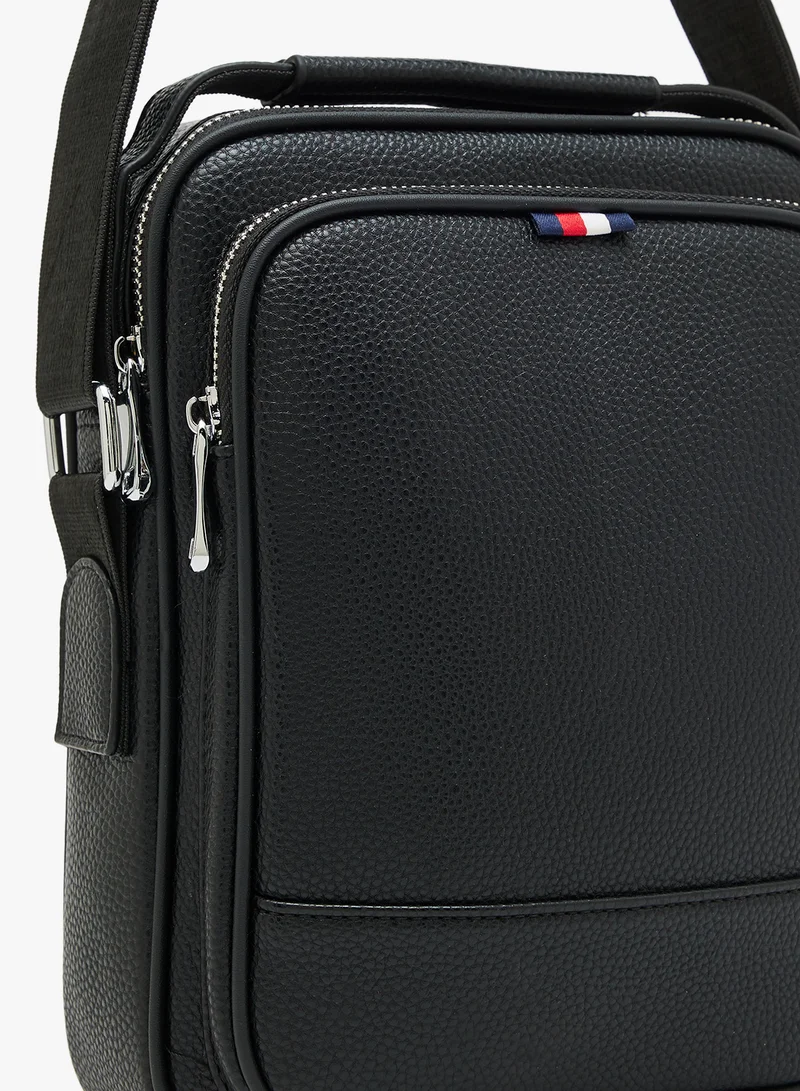Robert Wood Webbing Detail Casual Crossbody Mesenger Bag
