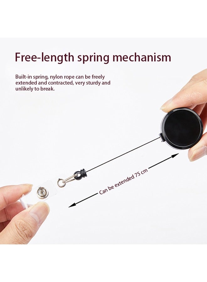 حامل بطاقة الهوية (أسود أبيض) 2 قطعة - Image 3