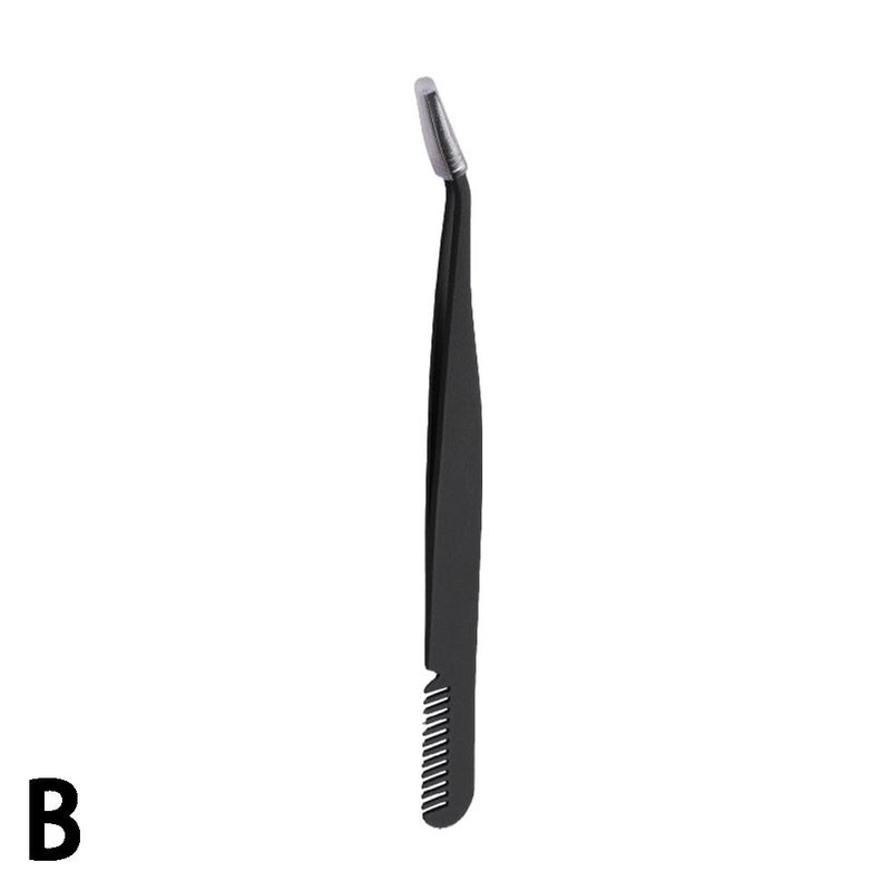Stainless steel eyelash curler, false eyelash curler, eyebrow tweezers, lash extension aid - Image 1