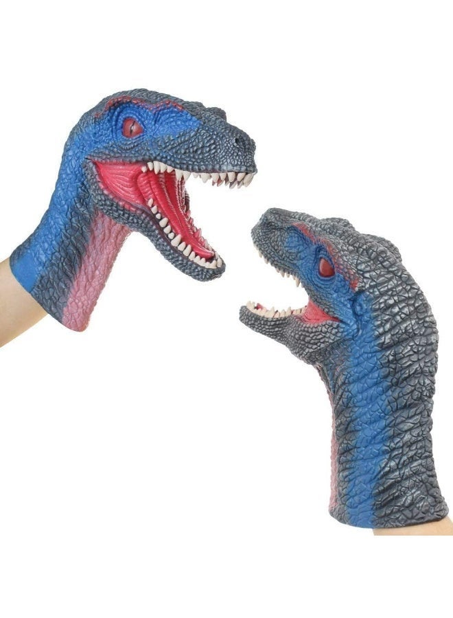 Dinosaur Toys Velociraptor Dinosaur Hand Puppets Role Play Gift Toy and Party Supplies for Kids - Image 2