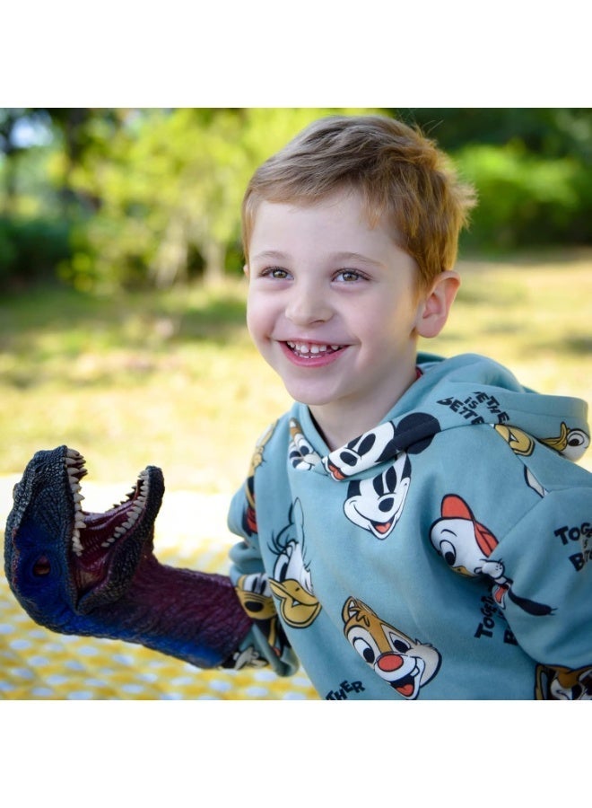 Dinosaur Toys Velociraptor Dinosaur Hand Puppets Role Play Gift Toy and Party Supplies for Kids - Image 3