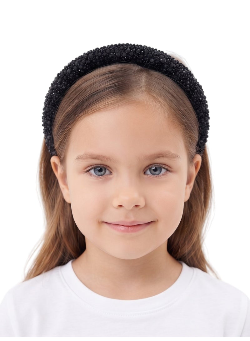 D'Daniela Nazia Headband for Girls - Black - Image 1