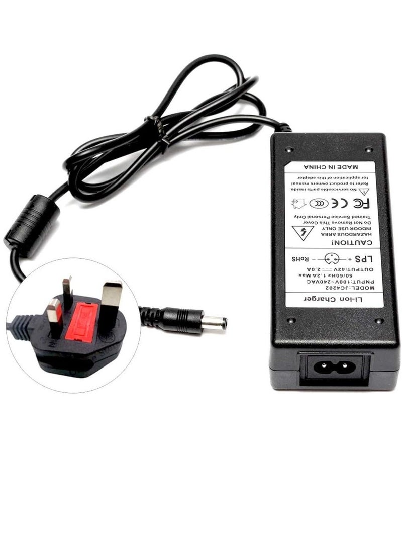 ELTRAZONE 42V 2A Scooter Electric Charger Adapter | Universal Fast Battery Charger for Xiaomi Mijia M365, Ninebot ES1/ES2 Electric Scooters, Quick Charging, Durable, Safe, and Efficient, Ideal for Scooter Accessories and Replacement Chargers  - Image 2