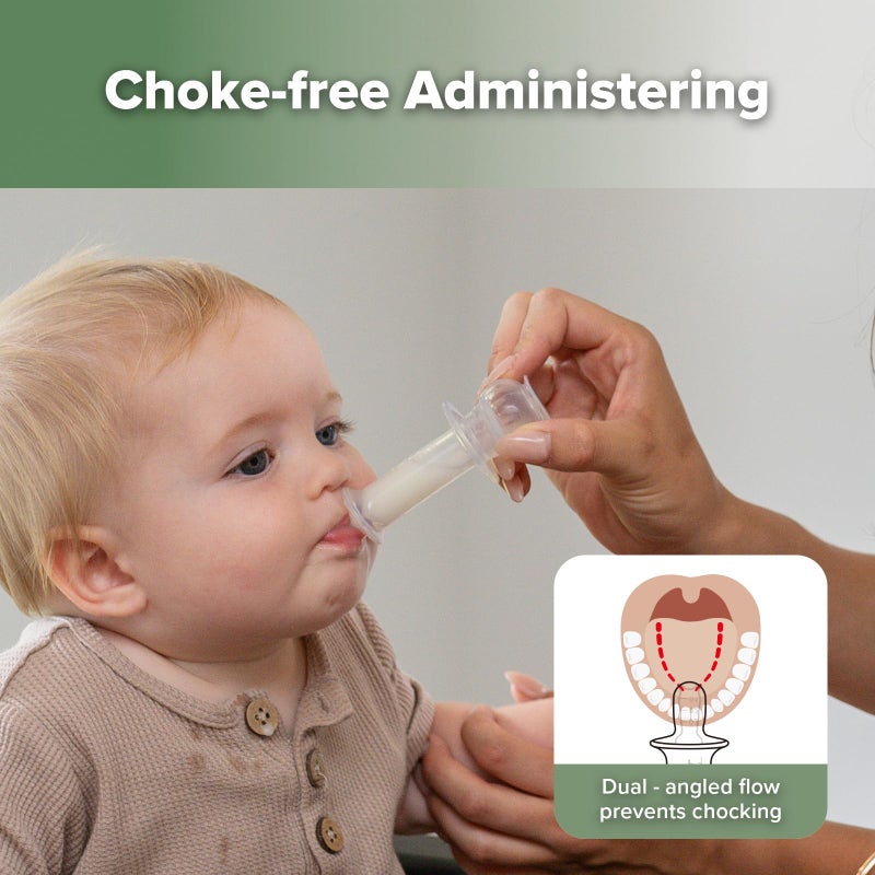 haakaa Baby Medicine Dispenser Set,Baby Essentials,Baby Medicine Syringe,Unique Silicone Ball Design,Medical-Grade Silicone,0 Months+ - Image 4