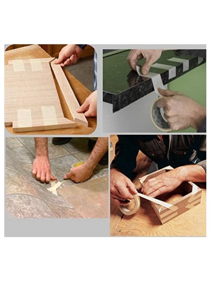 APAC High Temperature Masking Tape for Automotive Use, Painters Tape (1 Inch x 30 Yds, 3 Rolls) - Image 4