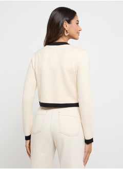 VERO MODA Knitted Contrast Cardigan  - Image 2