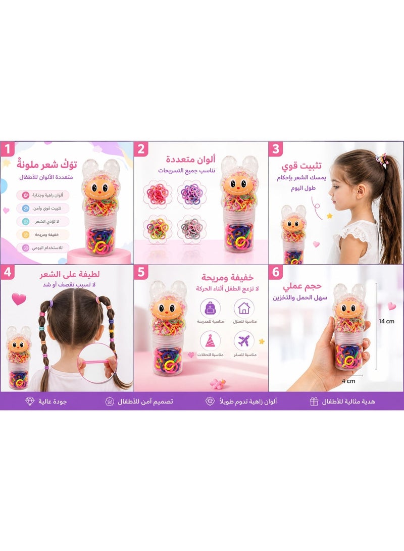 موان توكة شعر أطفال ملونة متعددة القطع | مشابك شعر للبنات بتصميمات لطيفة | تثبيت قوي وخفيفة للاستخدام اليومي - Image 5