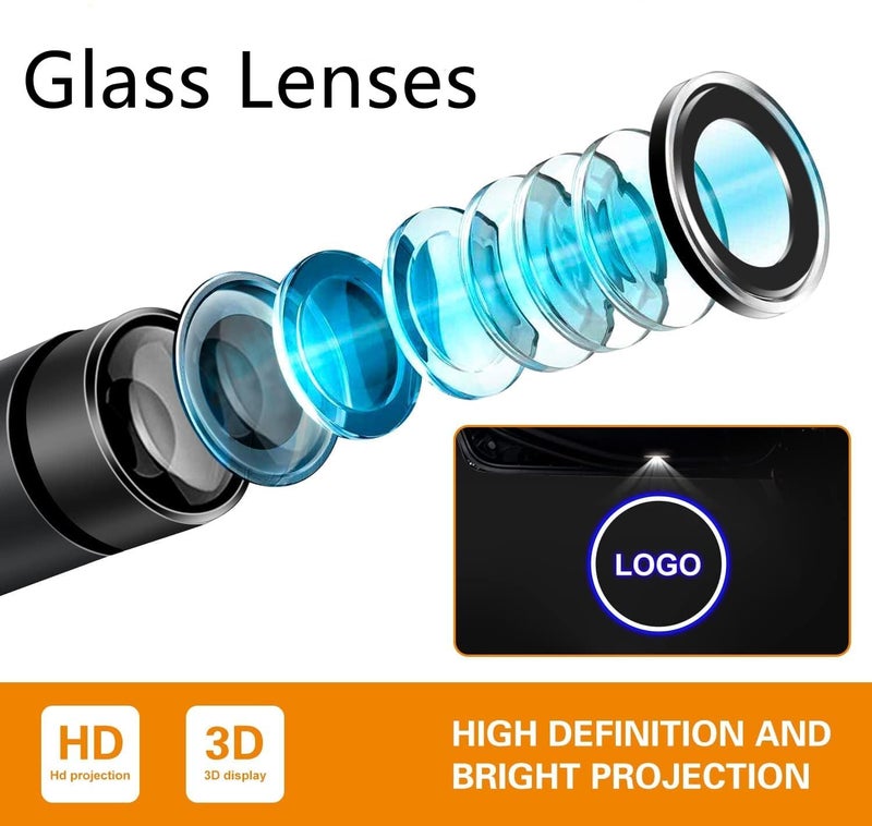 Kegoova 2PCS Kegoova Fadeless Car Door Lights Logo, Glass Lens Puddle Lights, Welcome Projector Lights Compatible with Forester Outback Ascent Legacy XV Accessories (SBR-Bear) - Image 3