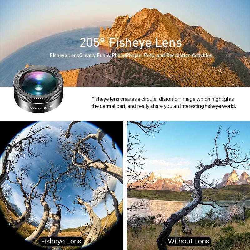 Miao Lab 11 in 1 Phone Camera Lens Kit - Wide Angle Lens & Macro Lens+Fisheye Lens/ND32/kaleidoscope/CPL/Color Lens Compatible with iPhone Samsung Sony and Most of Smartphone - Image 2