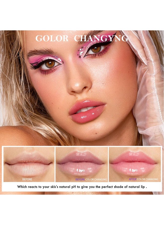 Aaiffey - Plumping Lip Glow Oilhydrating Tinted Lip Oil Color Changing Lip Gloss Floral Moisturizing Lip Balm Lip Care For Dry Lip Long Lasting Nourishing 3Pack - Image 1