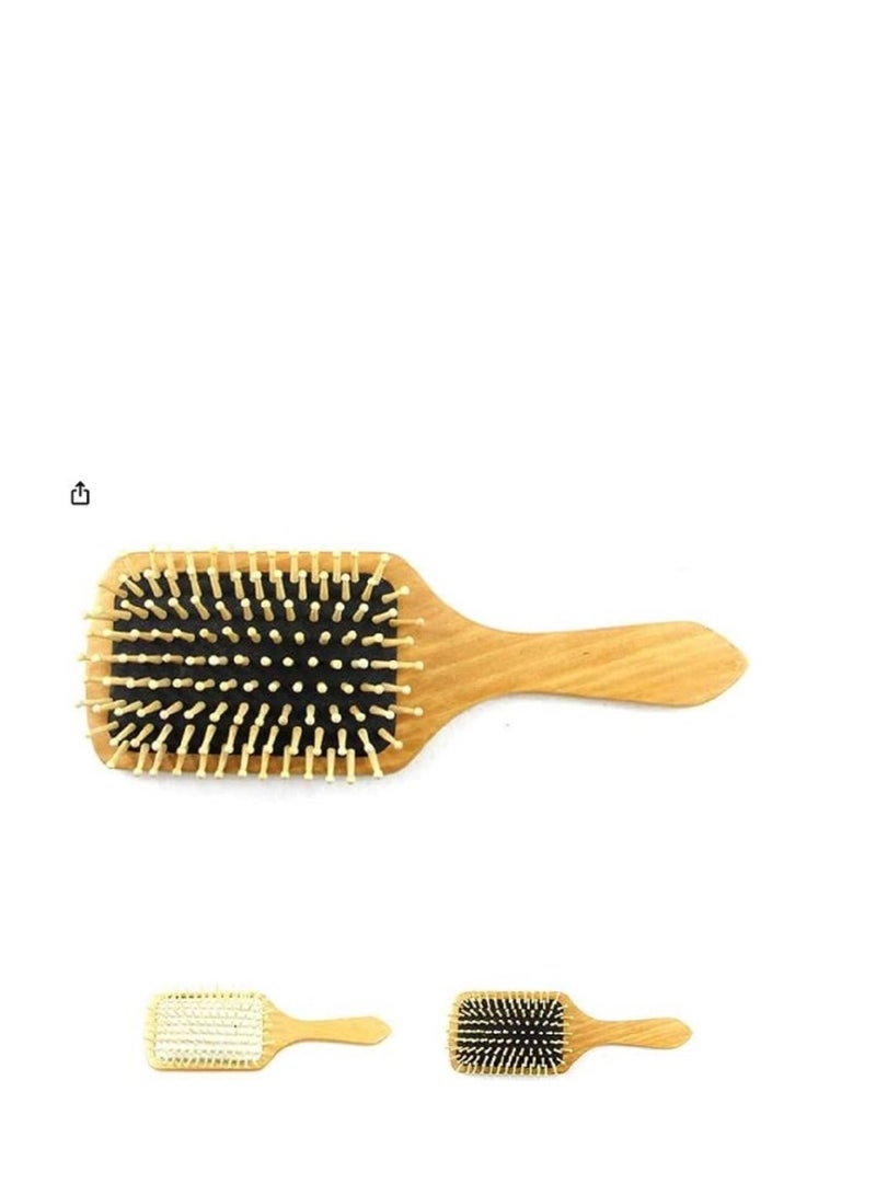 فرشاة شعر من الخشب ملائمة لجميع انواع الشعر للرجال والنساء والأطفال لشعر اكثر جمالا ونعومة - Image 2