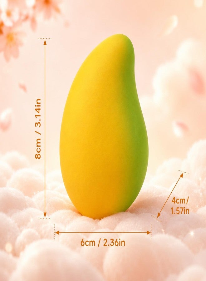 MeiAid Gold Mango Squishy, Fast Rising Stress Relief Fruit, Realistic Fruit Fidget Hand Toy for Anxiety & Sensory Needs, Classroom Rewards & Calming Toys for Teens Adults (Mango) - Image 4