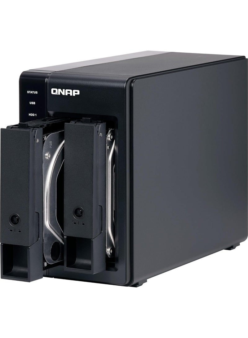 QNAP TR-002-A-US 2 Bay USB Type-C Direct Attached Storage (DAS) with Hardware RAID (Diskless) - Image 5