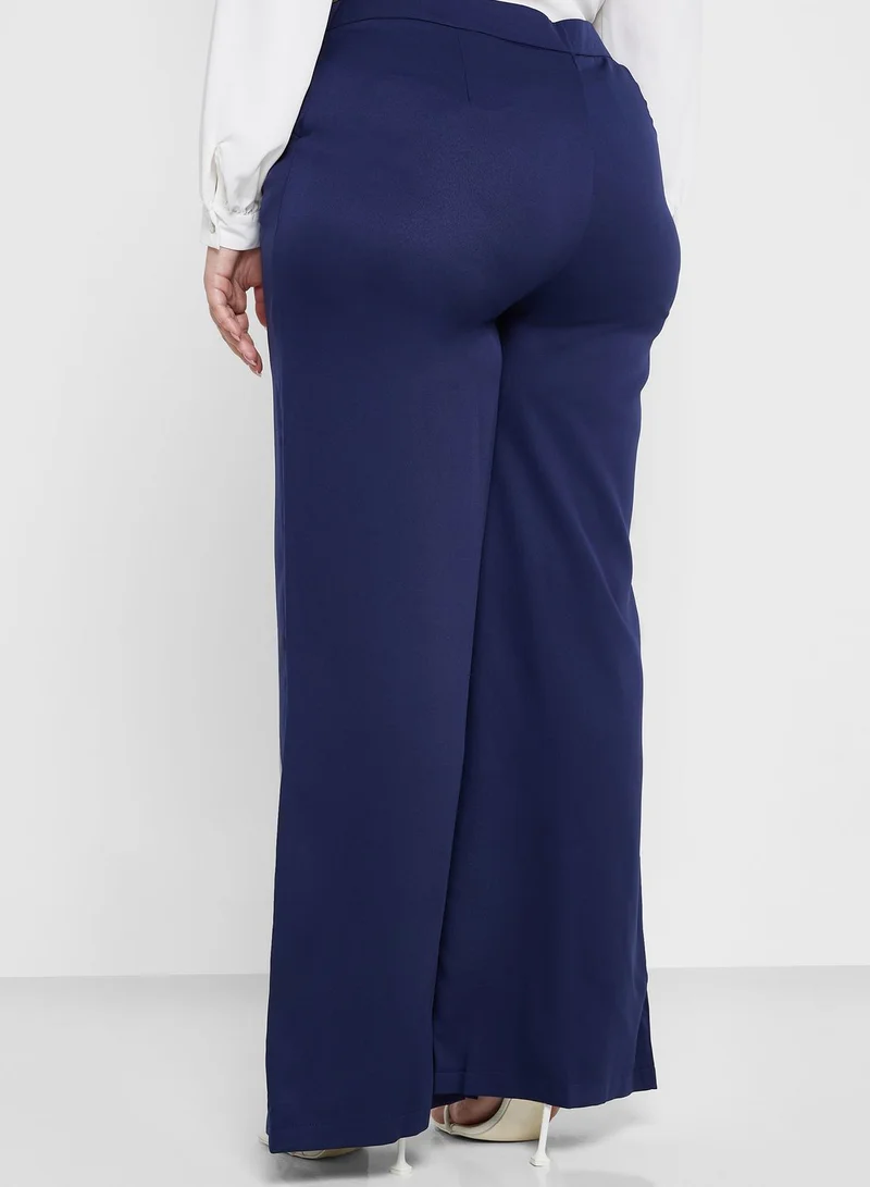 Ella Plus Seam Detail High Waist Pants