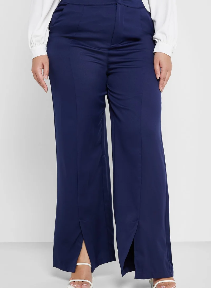 Ella Plus Seam Detail High Waist Pants