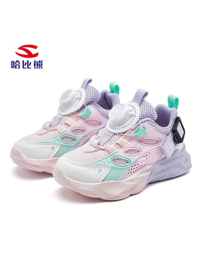 Habi Bear Double Net Spring And Autumn Boys Sneaker Father Shoes Button Shoes Casual Shoes Girls Running Shoes A Generation Of Hair
