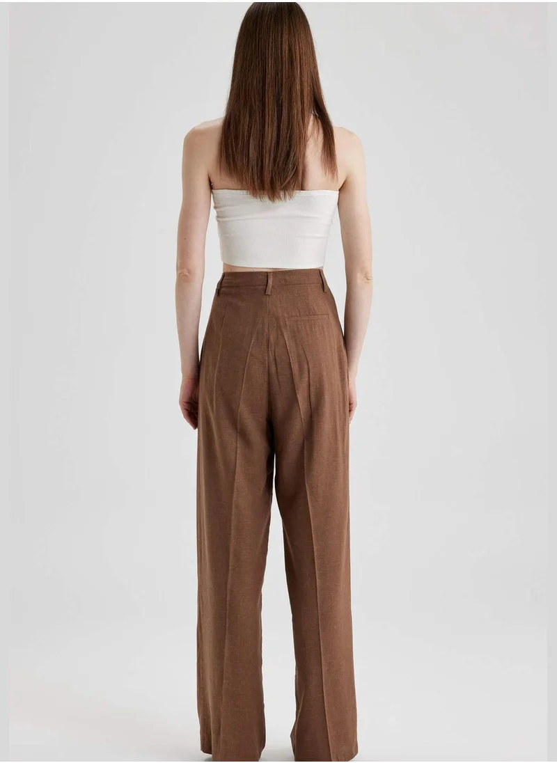 DeFacto Woman Wide Leg Woven Trousers