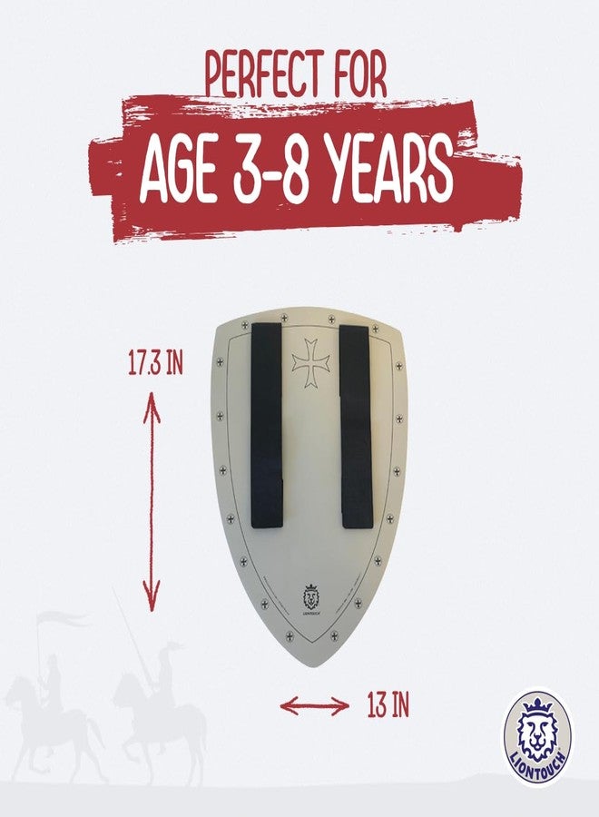 Liontouch - Maltese Knight Shield - Age 3-8 Years | Medieval Pretend Play Foam Toy for Children with Classic Red Cross Theme | Safe Weapons & Battle Accessory for Kid’s Dress Up & Costumes - Image 5