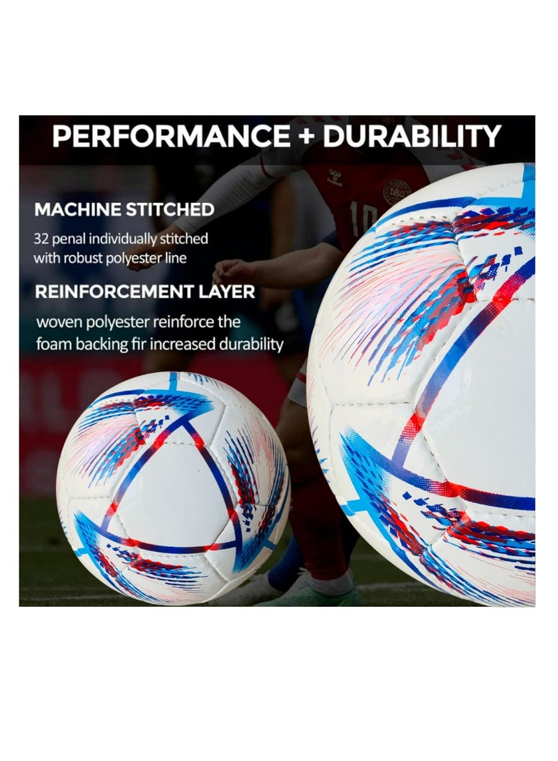 ALLKING Soccer Football Ball - Pro Football Quality - Size 5 - High Performance Precision and Control - Durable for Matches and Training - Image 3