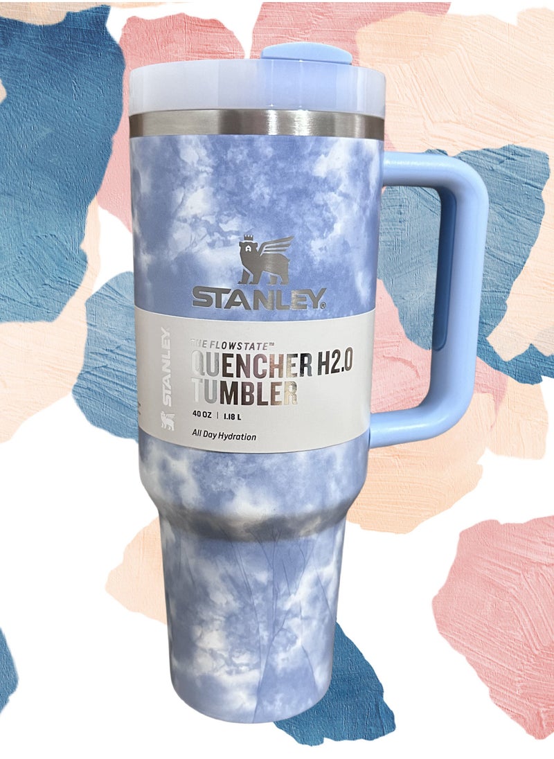 Stanley - Stanley Quencher Stainless Steel Vacuum Insulated Tumbler with Lid and Straw for Water, Iced Tea or Coffee, Smoothie and More, 40 oz - Image 1