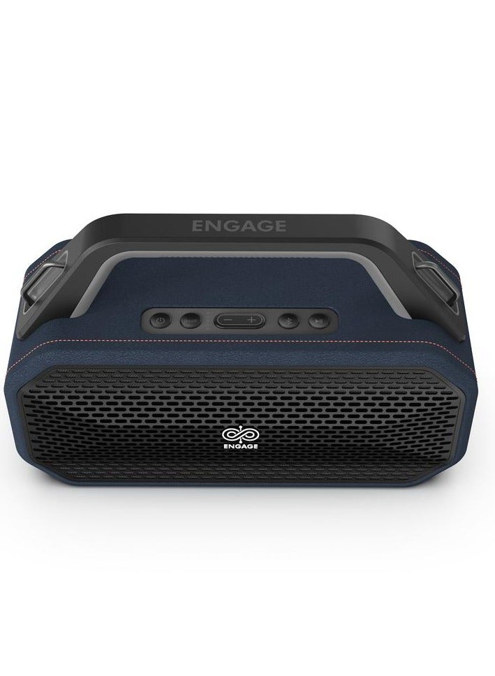 Engage 502 Portable Speaker, 100W (2x 50W) Sound Output, 70Hz-20KHz Frequency Response, 4.5" Woofer & 1" Tweeter Dual Speaker System, Bluetooth 5.3 Connectivity, 4000mAh Battery, Black - Image 1