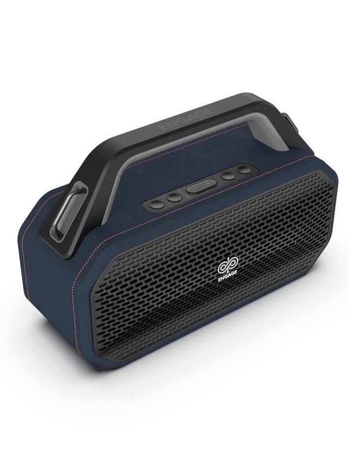 Engage 502 Portable Speaker, 100W (2x 50W) Sound Output, 70Hz-20KHz Frequency Response, 4.5" Woofer & 1" Tweeter Dual Speaker System, Bluetooth 5.3 Connectivity, 4000mAh Battery, Black - Image 2