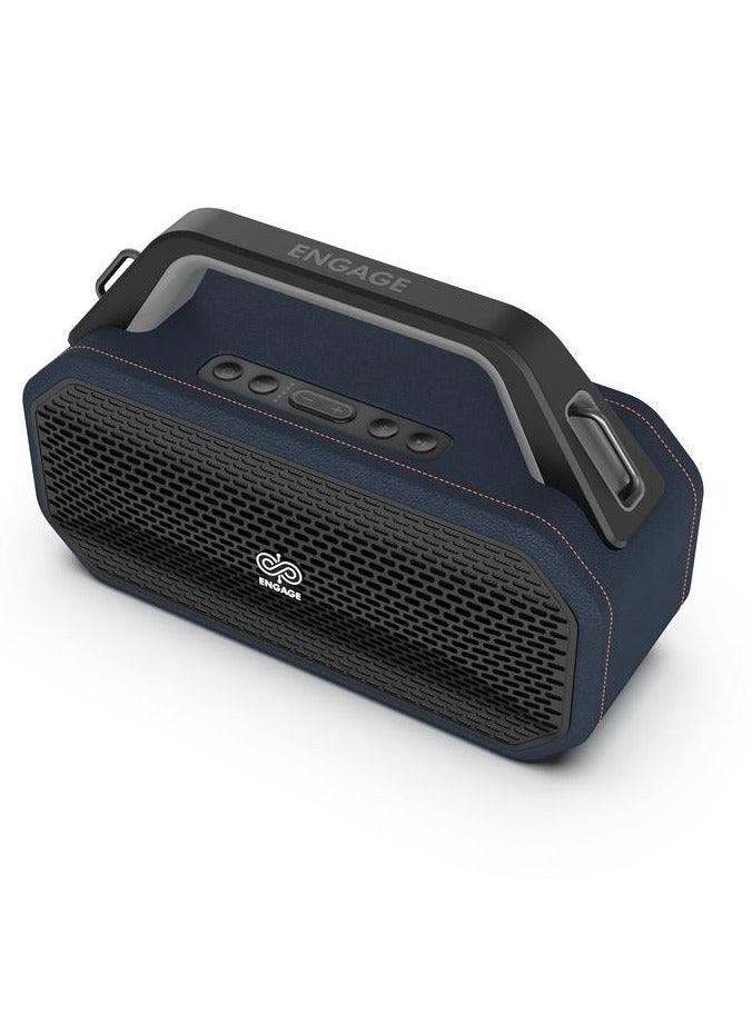 Engage 502 Portable Speaker, 100W (2x 50W) Sound Output, 70Hz-20KHz Frequency Response, 4.5" Woofer & 1" Tweeter Dual Speaker System, Bluetooth 5.3 Connectivity, 4000mAh Battery, Black - Image 3