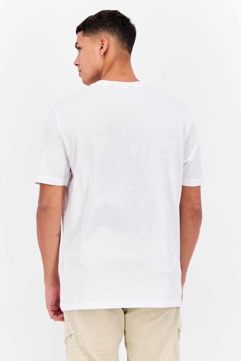 Ben Sherman Men Crew Neck Short Sleeves Brand Logo  T-Shirt, White  - Image 2