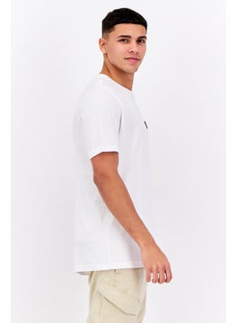 Ben Sherman Men Crew Neck Short Sleeves Brand Logo  T-Shirt, White  - Image 3