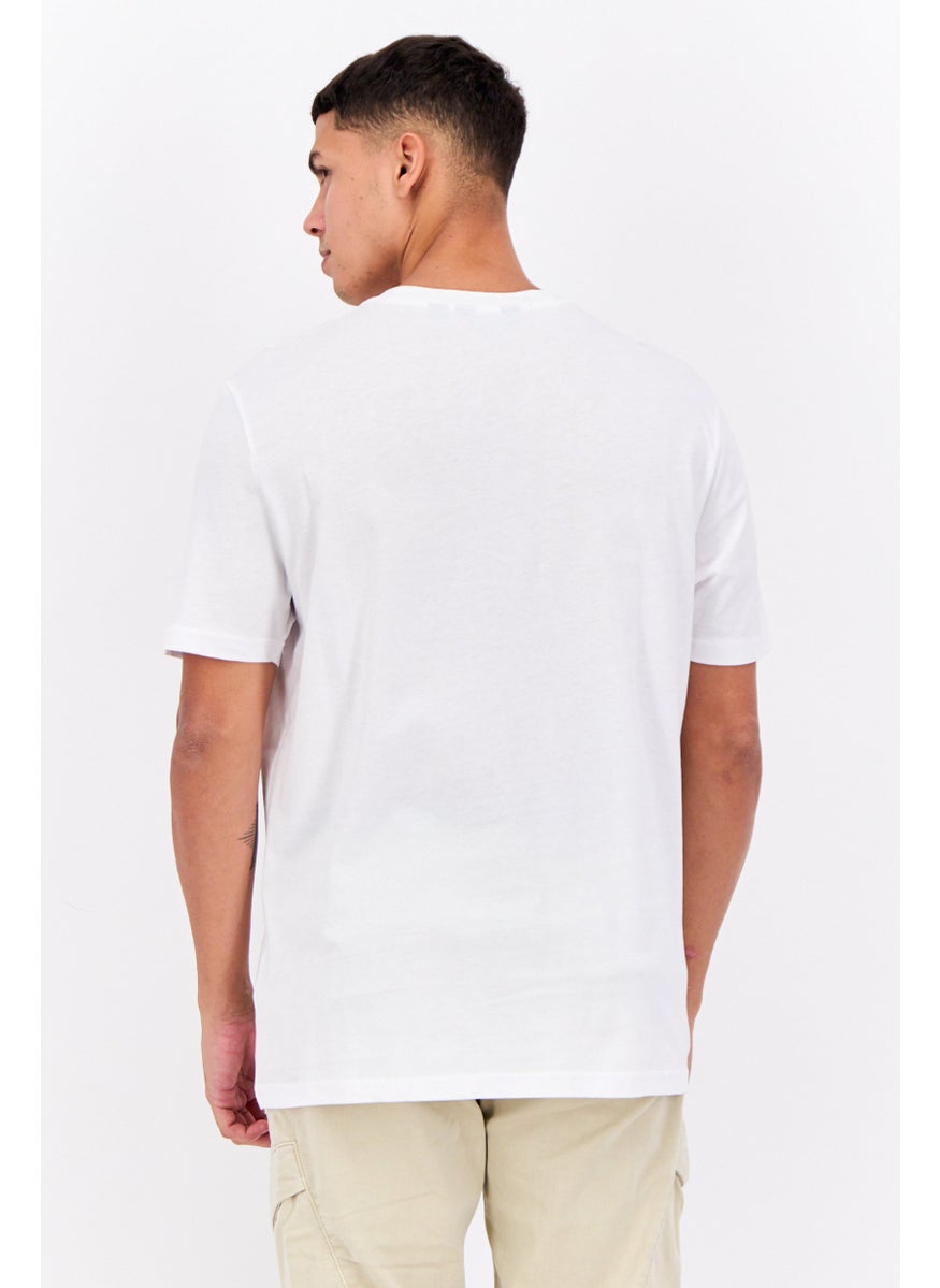 Ben Sherman - Men Crew Neck Short Sleeves Brand Logo  T-Shirt, White - Image 1