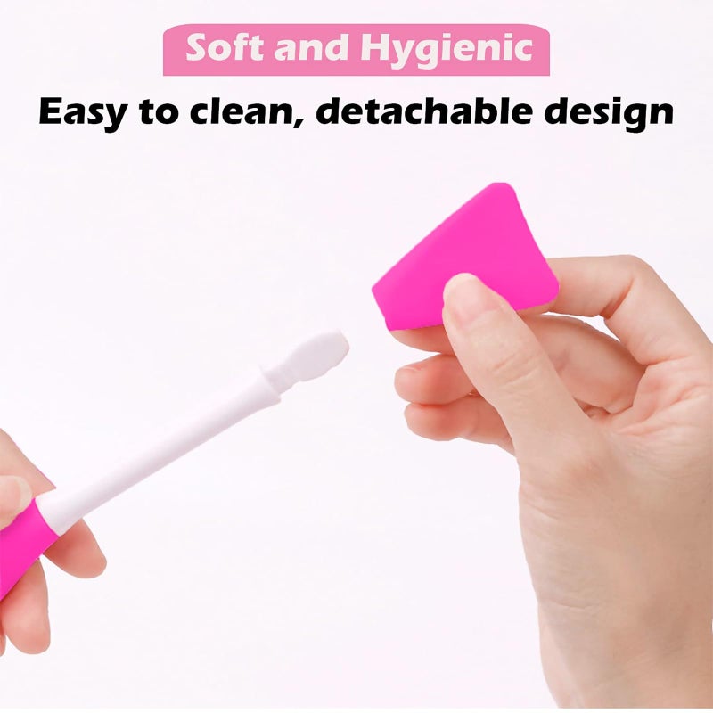 RamPula Mask Applicator Silicone Face Brush Face Mud Cream,Clay Mask,DIY,Modeling Mask Brushes DIY Mud Mixing Spatula Double-end Handheld Scoop Skin Care Make up Foundation Gel Cosmetic Tool - Image 5