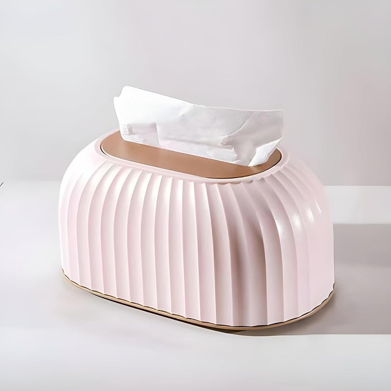 oddpod ™ Streak Tissue Box Holder with Automatic Spring/Desktop Facial Paper Towel Dispenser for Office, Home, Restaurants, cafes, Hotels & Hospitals - Lavender - Image 1