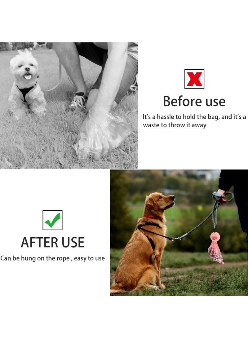 Dog Waste Bag Holder, Waste Bag Holder with Carabiner Clip, Hands Free Waste Bag Carrier, Pet Waste Bag Dispenser for Dog Walking Accessory - Image 3