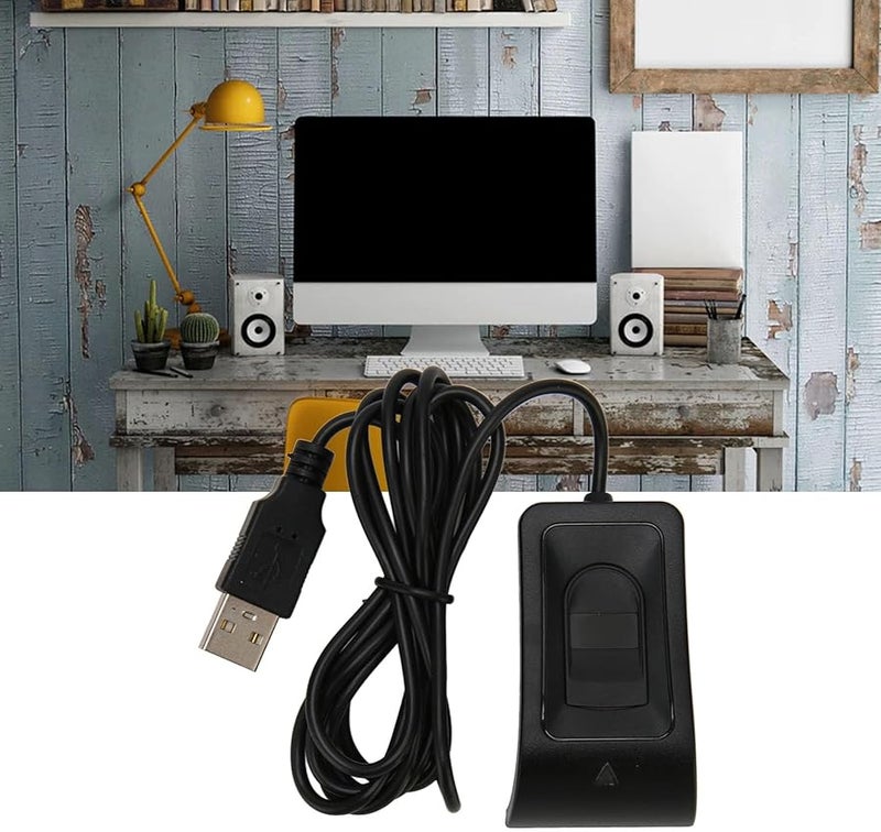 USB Fingerprint Reader 360 Degree Auto Identification 10 Fingers Capacity Access Control - Image 2
