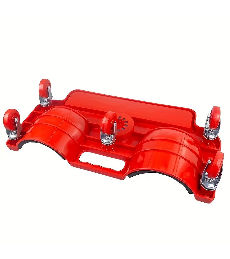 Red Kneeling Pad With Wheels For Rolling And Mobility - Image 5