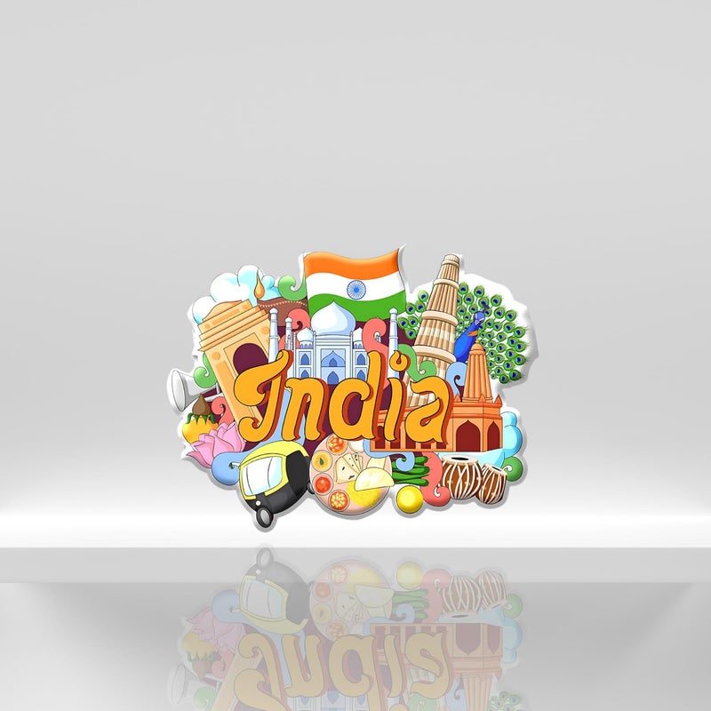 Click n ship Multicolor India Fridge Magnet for Kitchen - Image 4