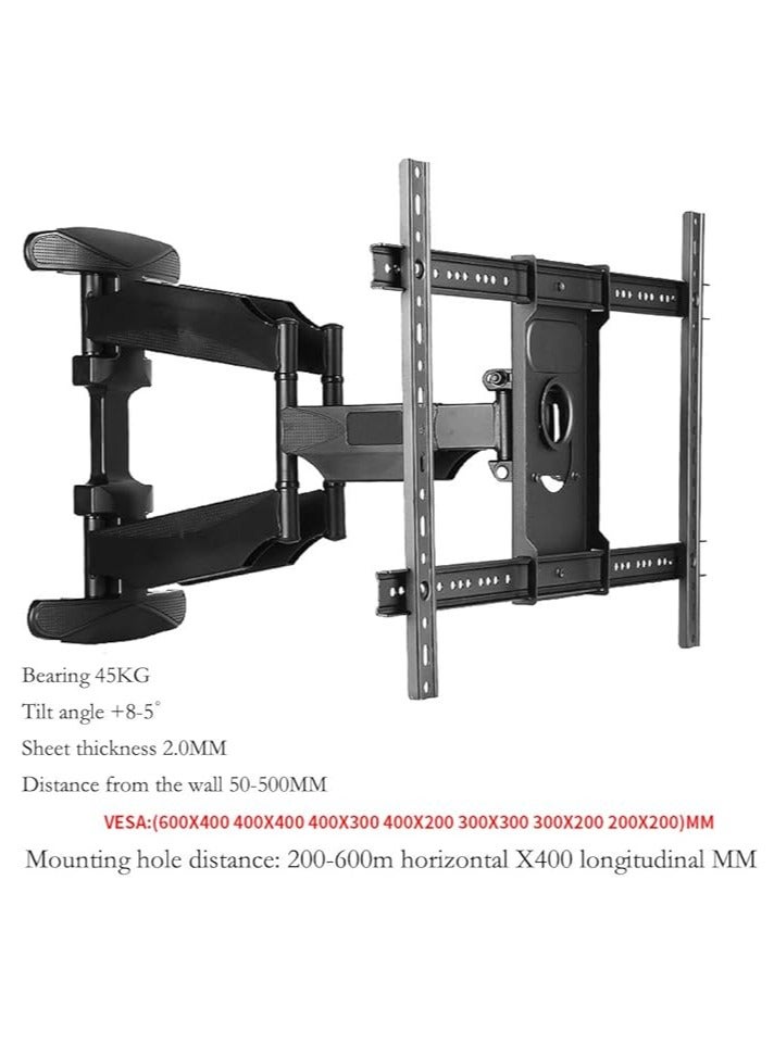 TechFort TV Wall Mount - Full Motion TV Mount - Wall TV Bracket Supports 40 To 75 Inches TV Screens Swivel of up to 180 degrees TV Wall Mount - Image 5
