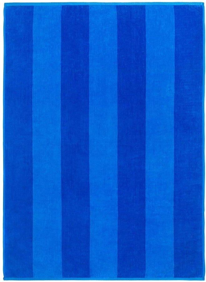 Beachland Soft Beach Towel 30 x 60 inch Cabana Stripe Hotel Pool and Resort - Two Tone Absorbent 100% Cotton (Royal-Turquoise-Coral-Mint, 4 Pack) - Image 4