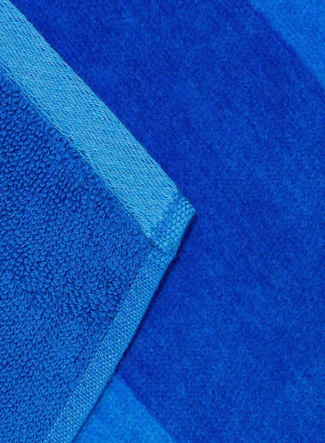 Beachland Soft Beach Towel 30 x 60 inch Cabana Stripe Hotel Pool and Resort - Two Tone Absorbent 100% Cotton (Royal-Turquoise-Coral-Mint, 4 Pack) - Image 3