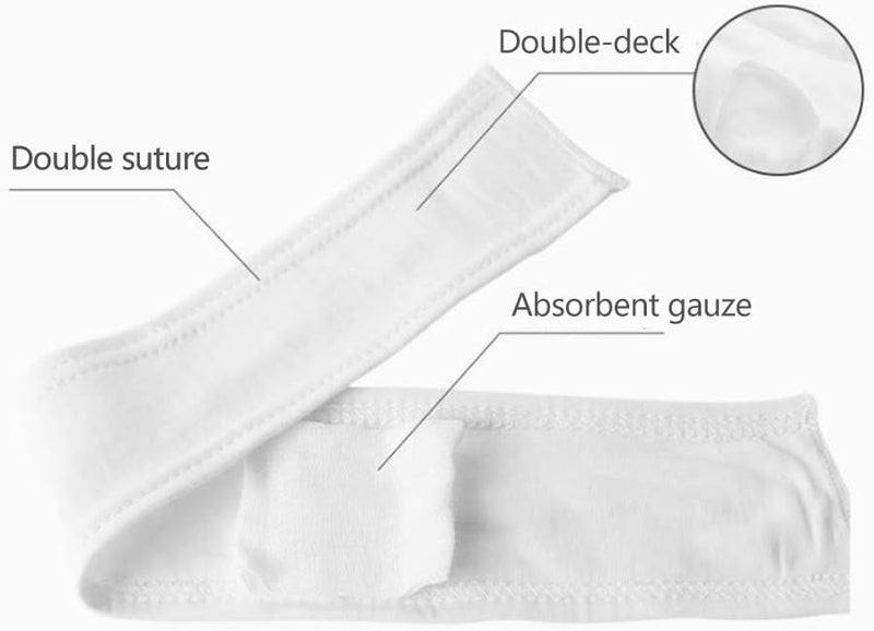 Topwon Cotton Newborn Umbilical Cord Belly Band Disposable to Protect Baby Abdomen Newborn Essentials Must Haves - 8 Pieces - Image 3