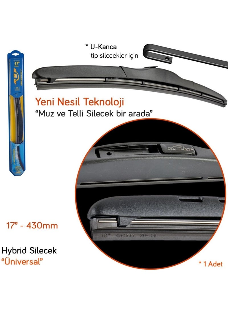 RBW 92717 Hybrid Universal 17 Inch / 430 mm Wiper  - Image 3
