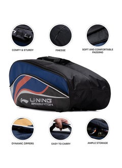 Li-Ning Panther Double Zipper Polyester Badminton Kit Bag (Large)  | Stash pocket | Ample storage | Unisex - pzsku/Z6D54DF5E5473BFF22028Z/45/_/1694581116/f068214c-149b-456a-b5cc-b8890320a6df