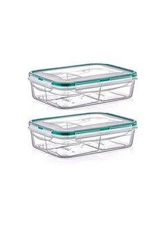 2 pack Bento Box - Reusable Fresh box Storage Container Easy Lid