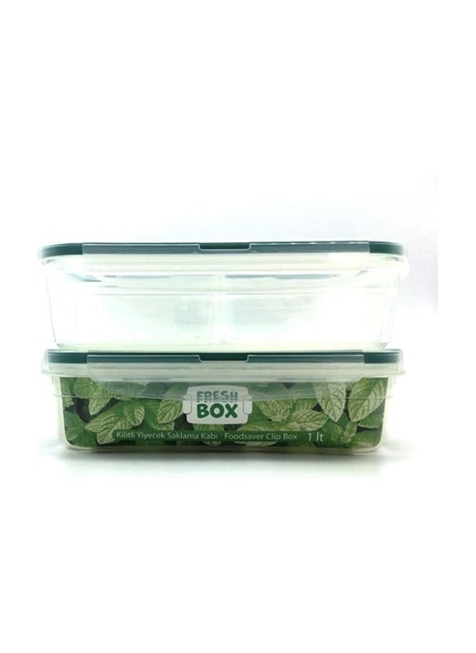 Generic - 2 pack Bento Box - Reusable Fresh box Storage Container Easy Lid - Image 1