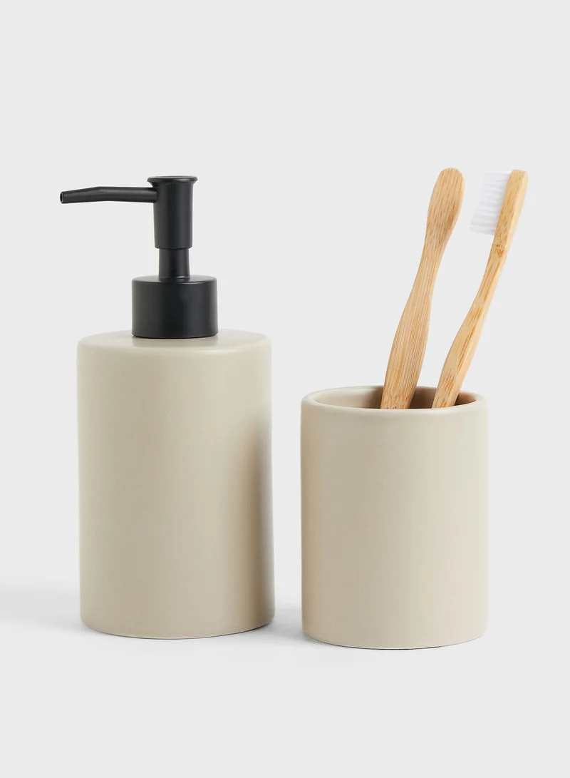 H&M Earthenware Soap Dispenser