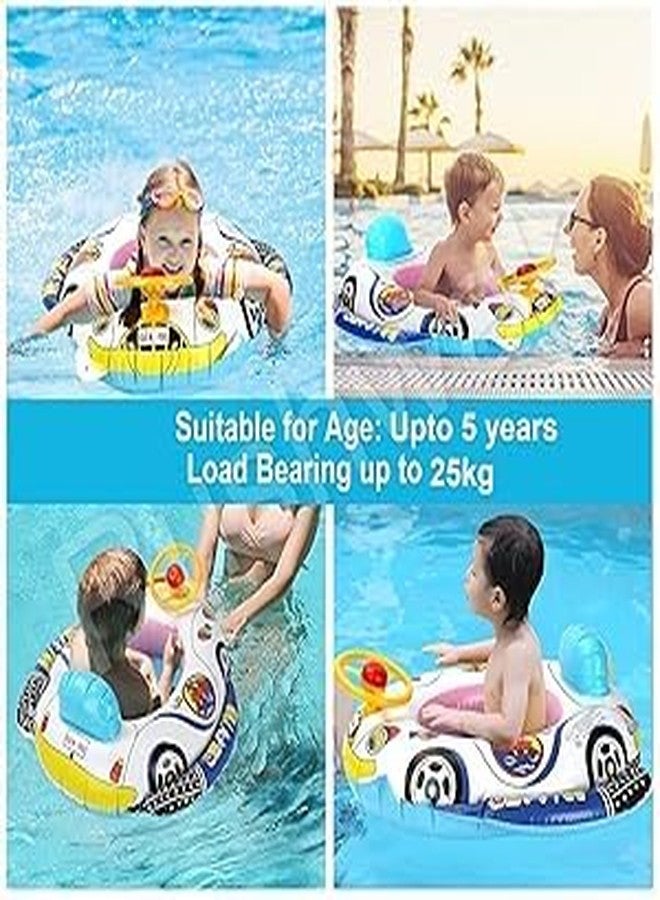 Yorten Baby Car Swimming Ring for Kids Baby Swimming Tube Safe Anti-flip Inflatable Swimming Tube for Kids is Made of Imported PVC Materials, no Bad Smell and Non-Toxic, Friendly to Kid's Skin. - Image 4