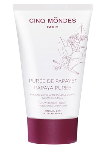 Cinq Mondes Papaya Puree Exfoliating Body Polish-5.0 Fl.Oz. - Daily Body Wash And Body Scrub In One For The Shower - All Skin Types Benefit - Safe For Sensitive Skin - Image 1