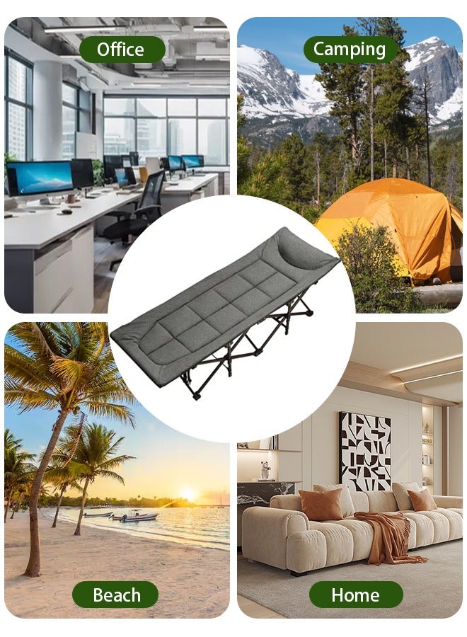 Snooe في الهواء الطلق التخييم المحمولة مريحة قابلة للطي سرير لينة مناسبة للتخييم في الأماكن المغلقة في الهواء الطلق - Image 2