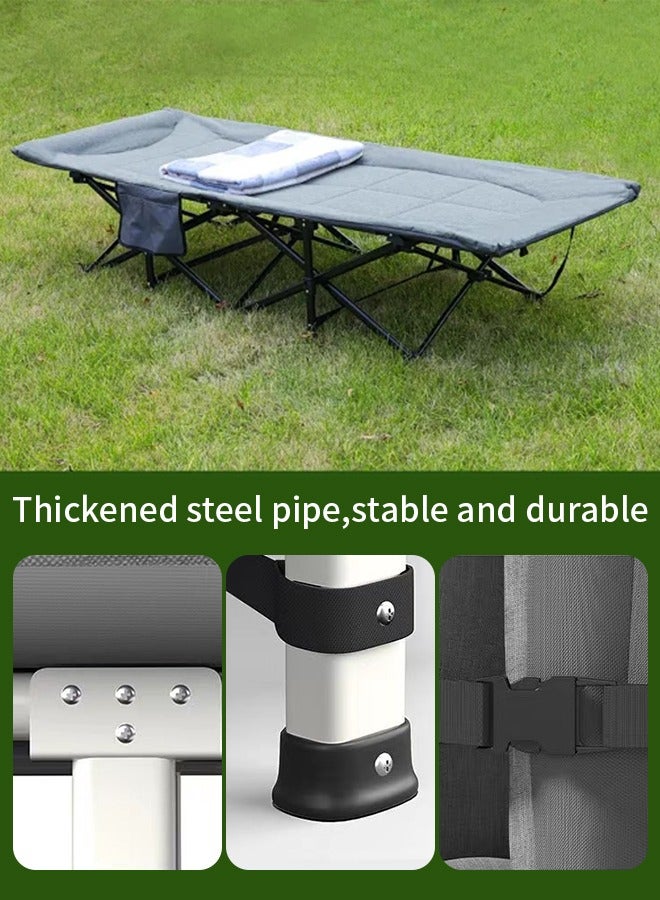 Snooe في الهواء الطلق التخييم المحمولة مريحة قابلة للطي سرير لينة مناسبة للتخييم في الأماكن المغلقة في الهواء الطلق - Image 4