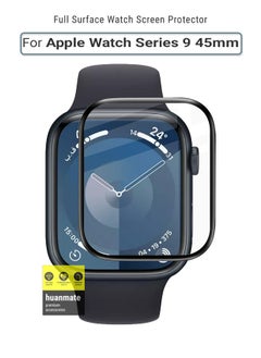 Premium Screen Protector For Apple Watch Series 9 45 mm Black/Clear